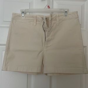 NWT - Madewell Flat Front white canvas pants - size 28